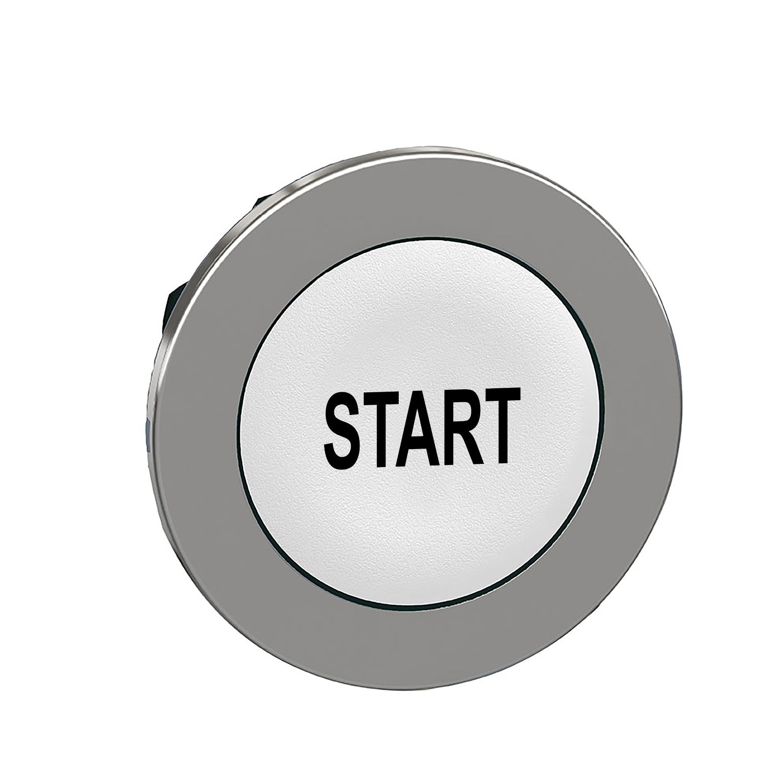 SNR ZB4FA133 Tête bouton poussoir blanc ''START'' panneau affleurant