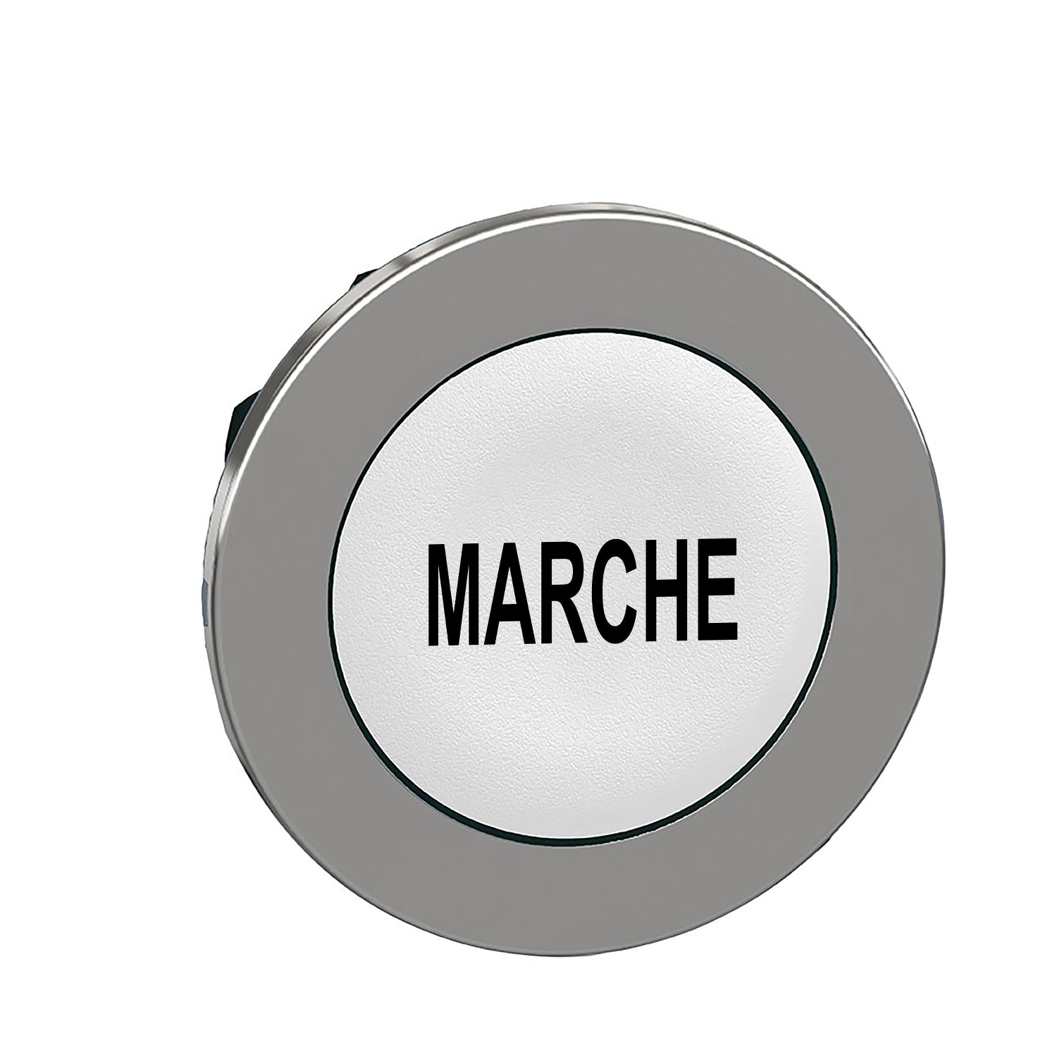 SNR ZB4FA142 Tête bouton poussoir blanc ''BRAND'' panneau affleurant