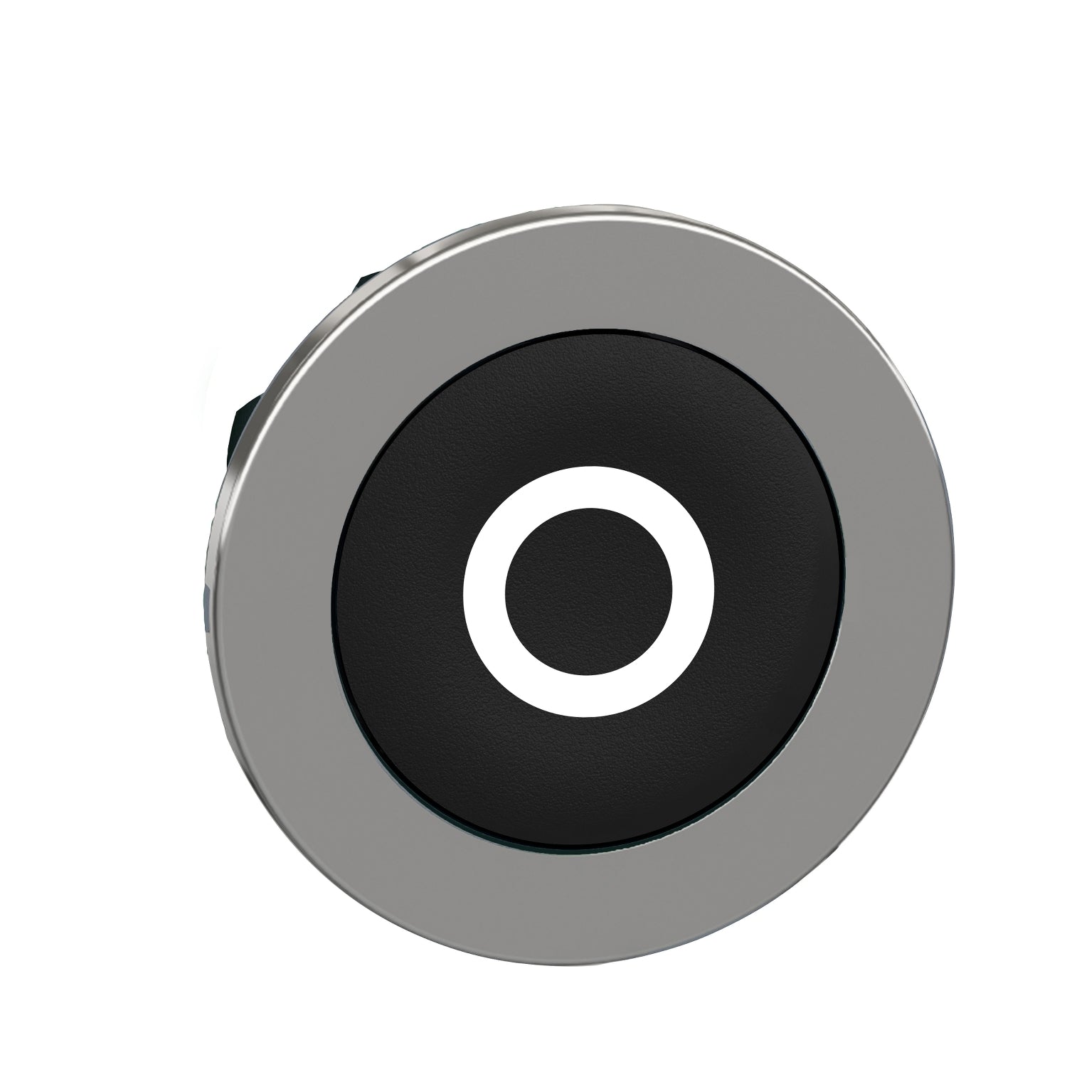 SNR ZB4FA232 Tête de bouton noire ''O'' affleurante avec panneau