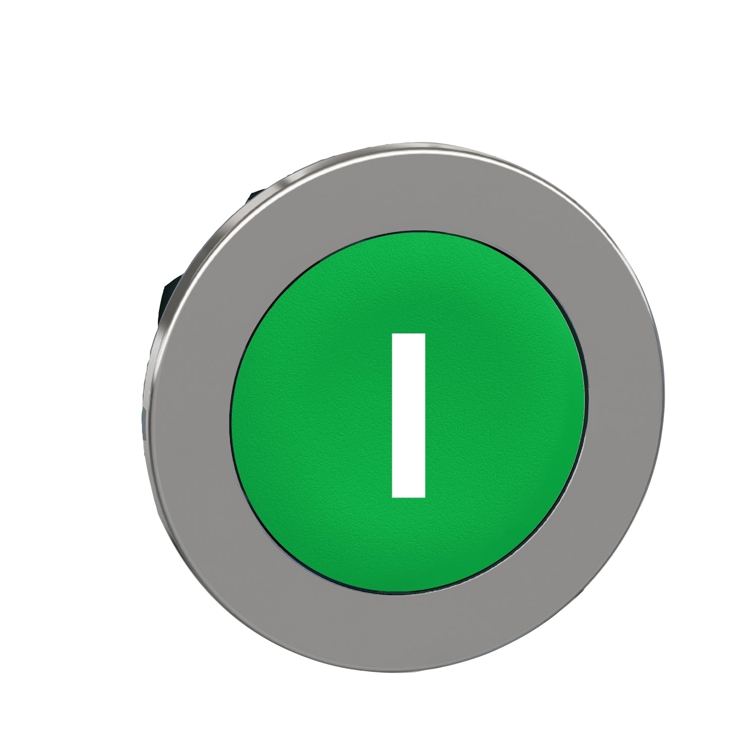 SNR ZB4FA331 Tête de bouton verte ''I'' affleurant au panneau