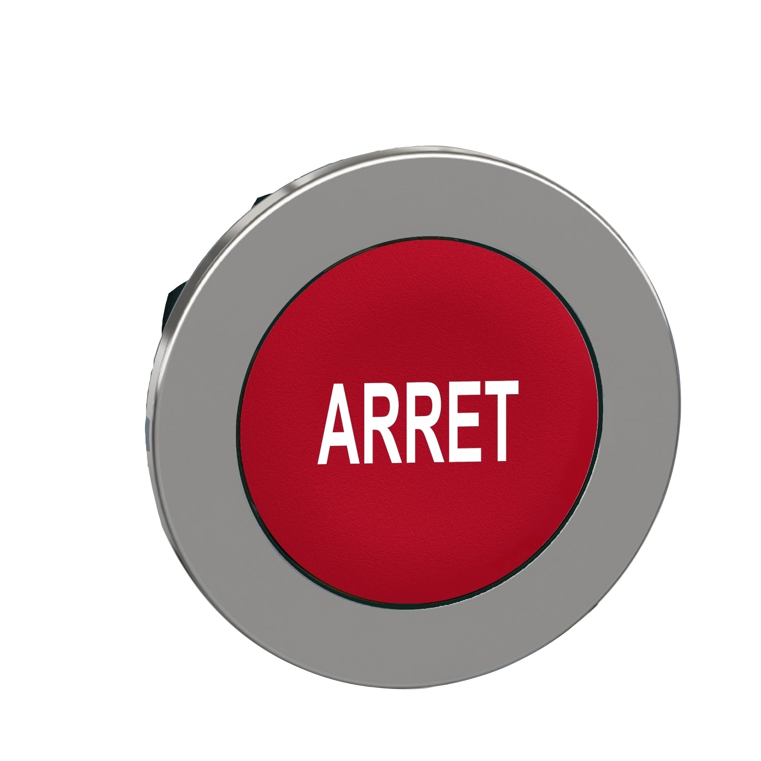 SNR ZB4FA433 Unterputzpaneel „ARRET“ mit rotem Drucktastenkopf