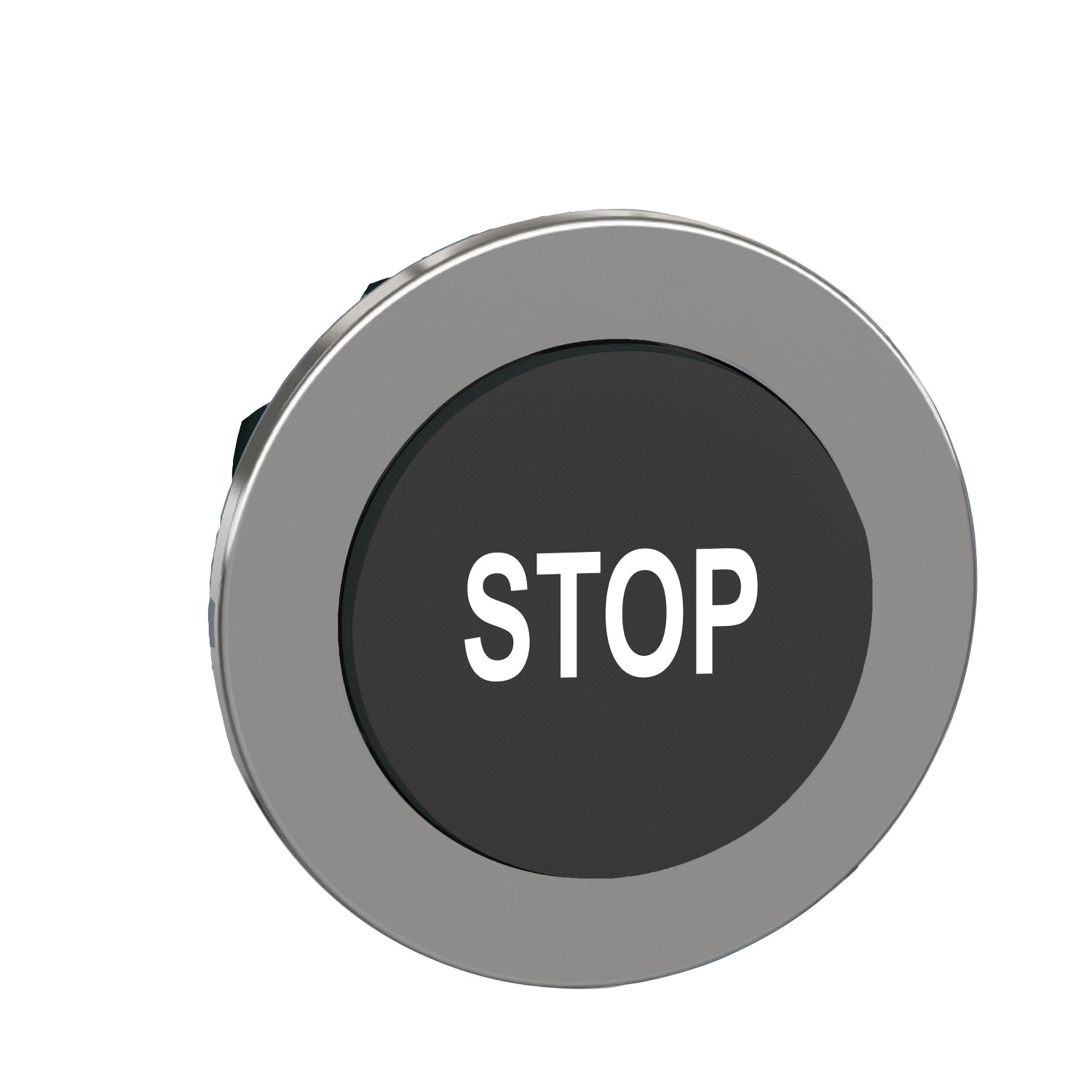 SNR ZB4FL234 Tête de bouton poussoir encastrable ''STOP'' noire