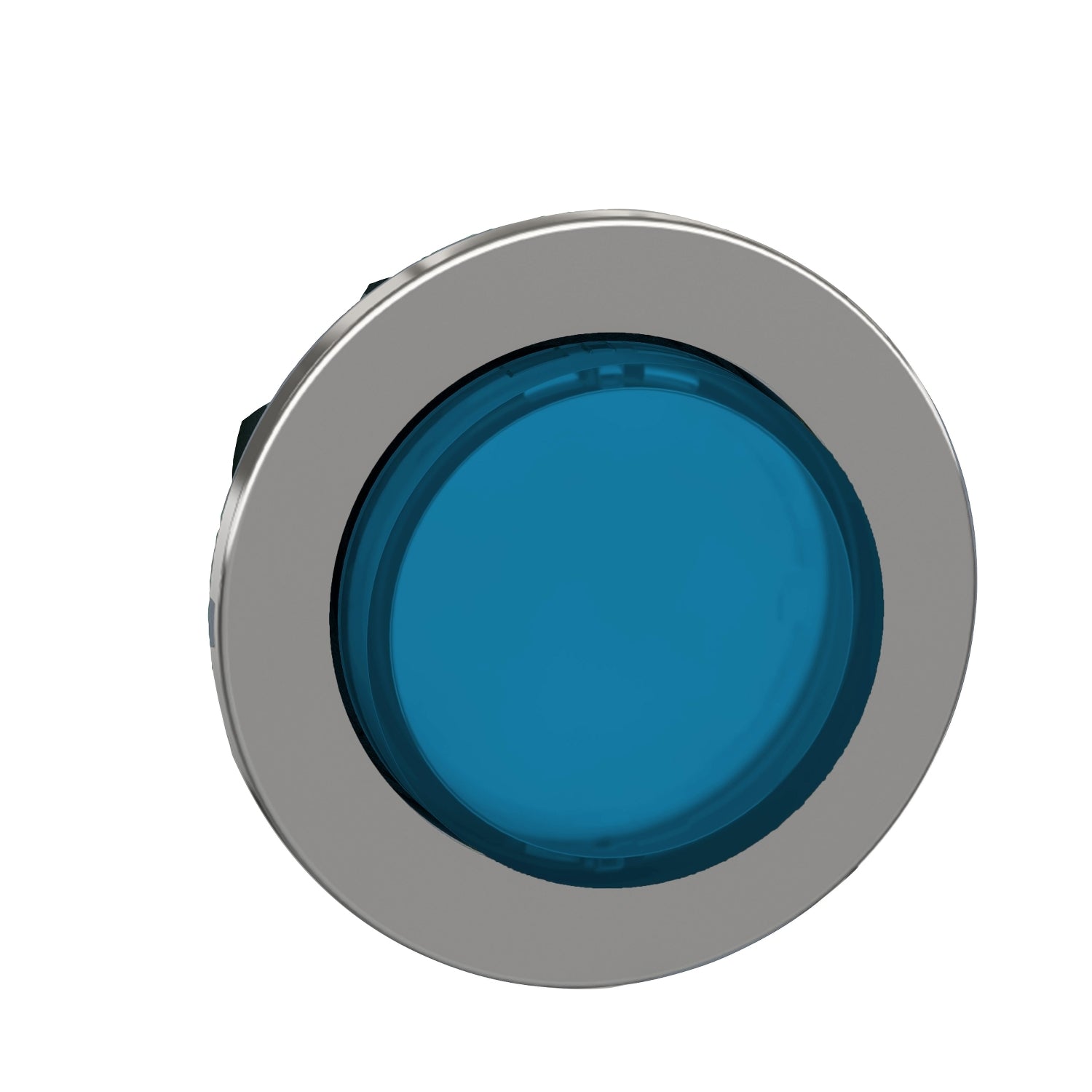 SNR ZB4FW163         Testa pulsante luminoso blu filopannello