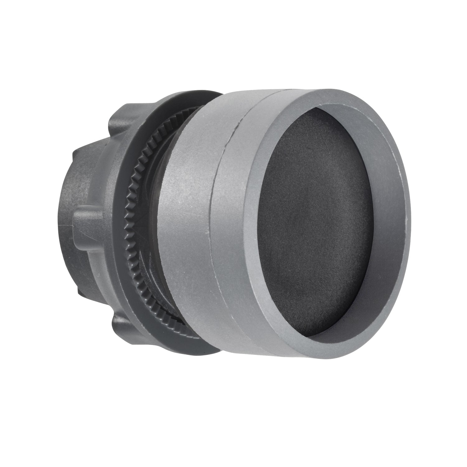 SNR ZB5AA26C0 Tête de bouton poussoir encastrable noire avec anneau gris