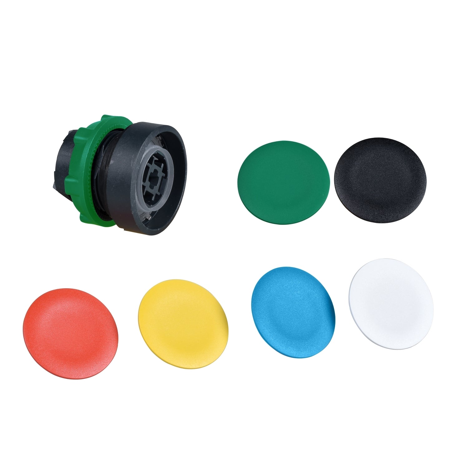 SNR ZB5AA9 Tête bouton avec 6 capsules col