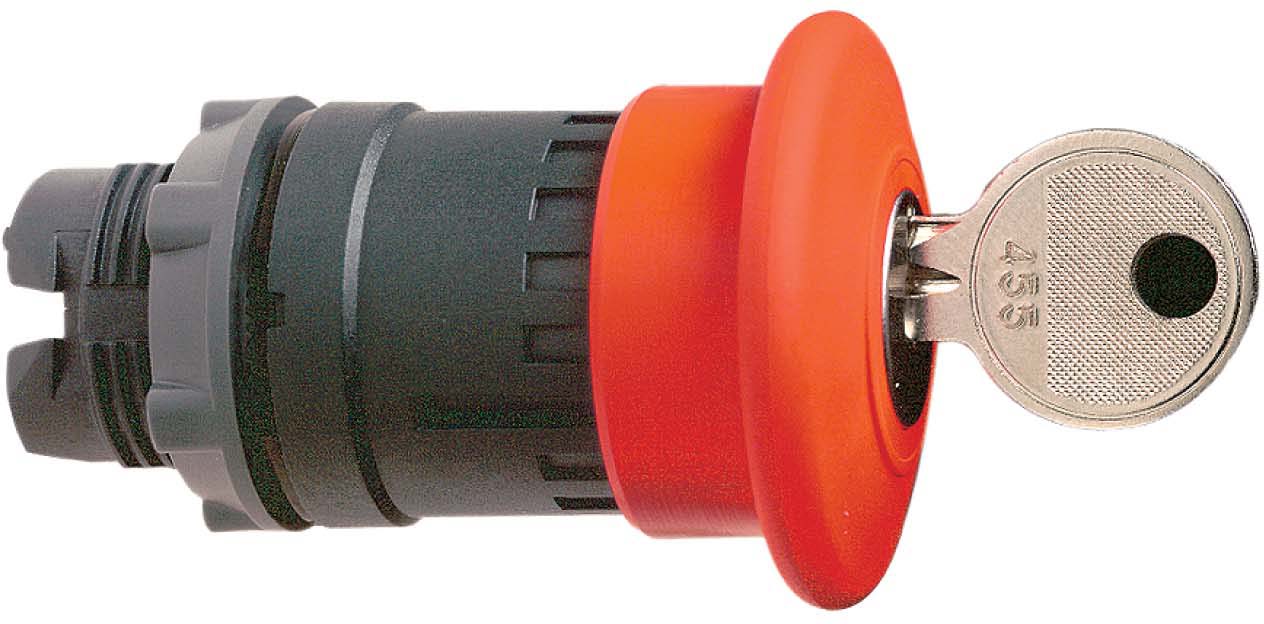 SNR ZB5AS94420 BOUTON COUP DE POING D'URGENCE ROUGE