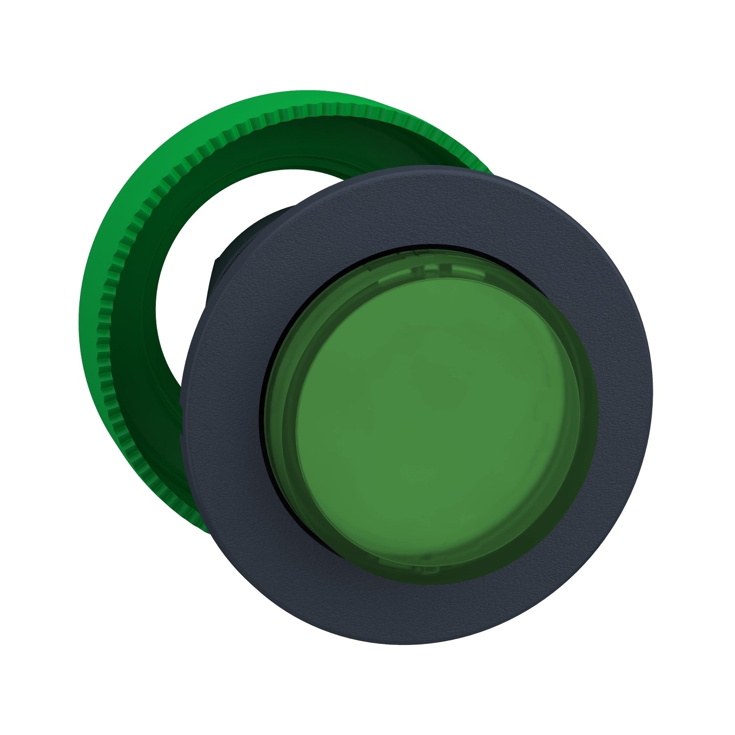 SNR ZB5FW133         Testa pulsante lum  verde filopannello