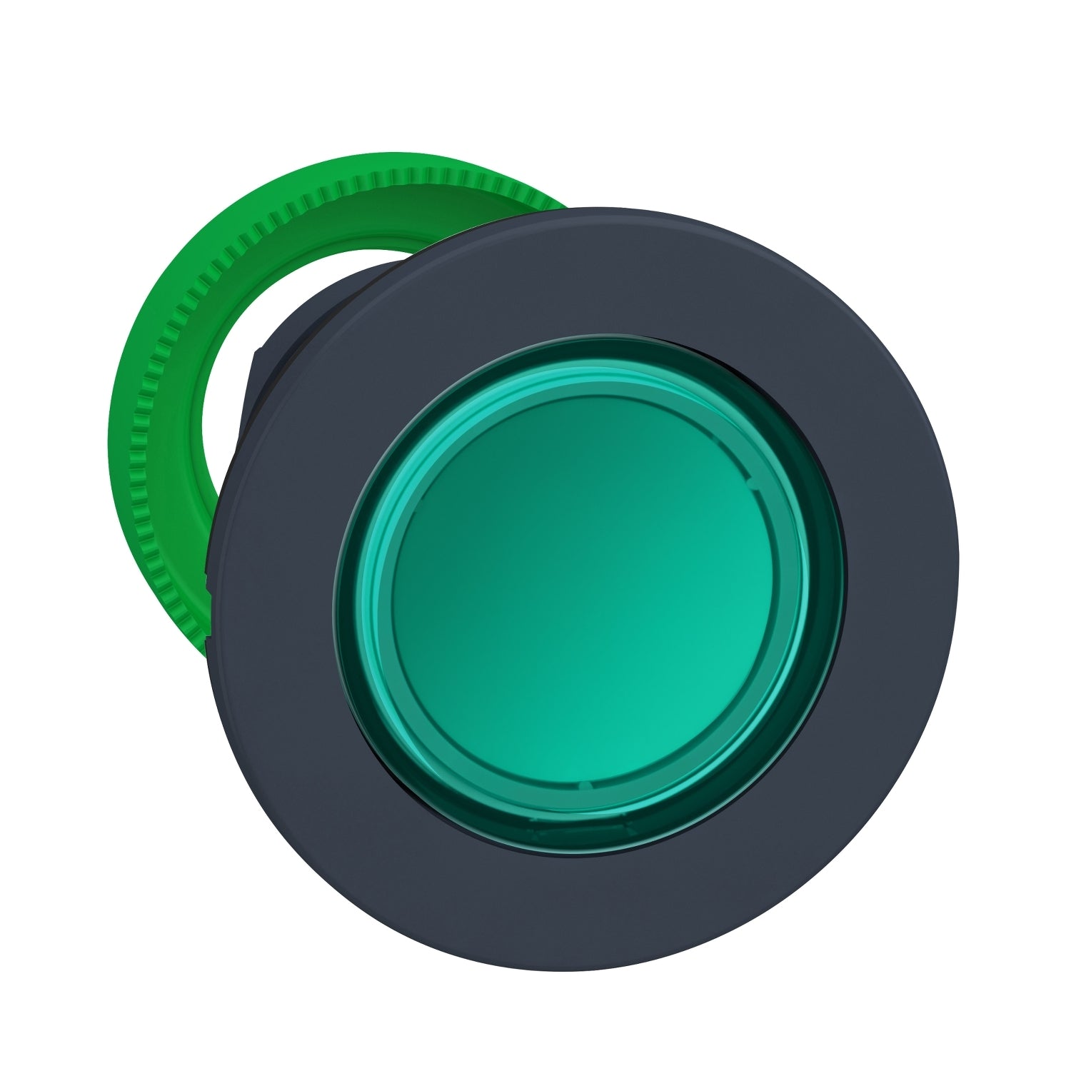 SNR ZB5FW333         Testa pulsante lum  verde filopannello