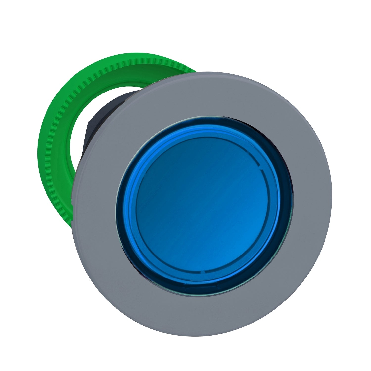 SNR ZB5FW363C0 Tête lum bleue avec filetage gris