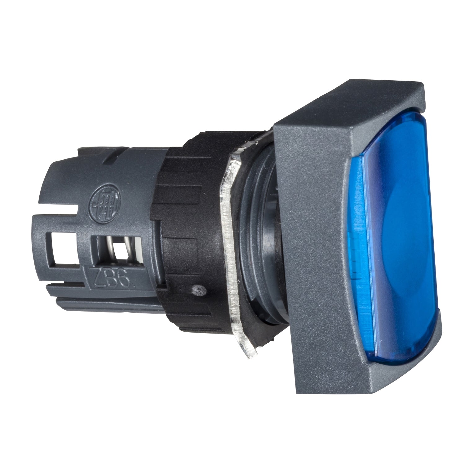 SNR ZB6DW6 Tête de bouton bleue éclairée