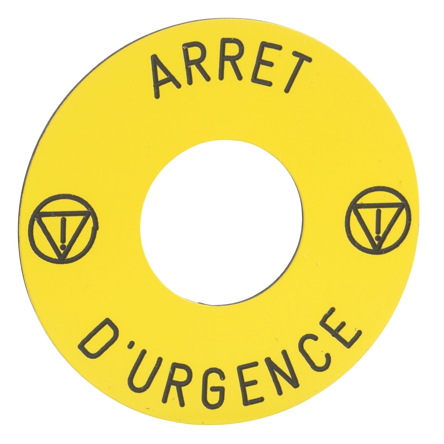 SNR ZB6Y7130 Etiquette circulaire ''arrêt d'urgence''