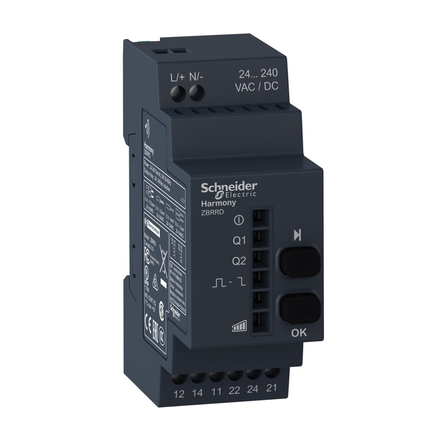 SNR ZBRRD Sortie relais récepteur configurable