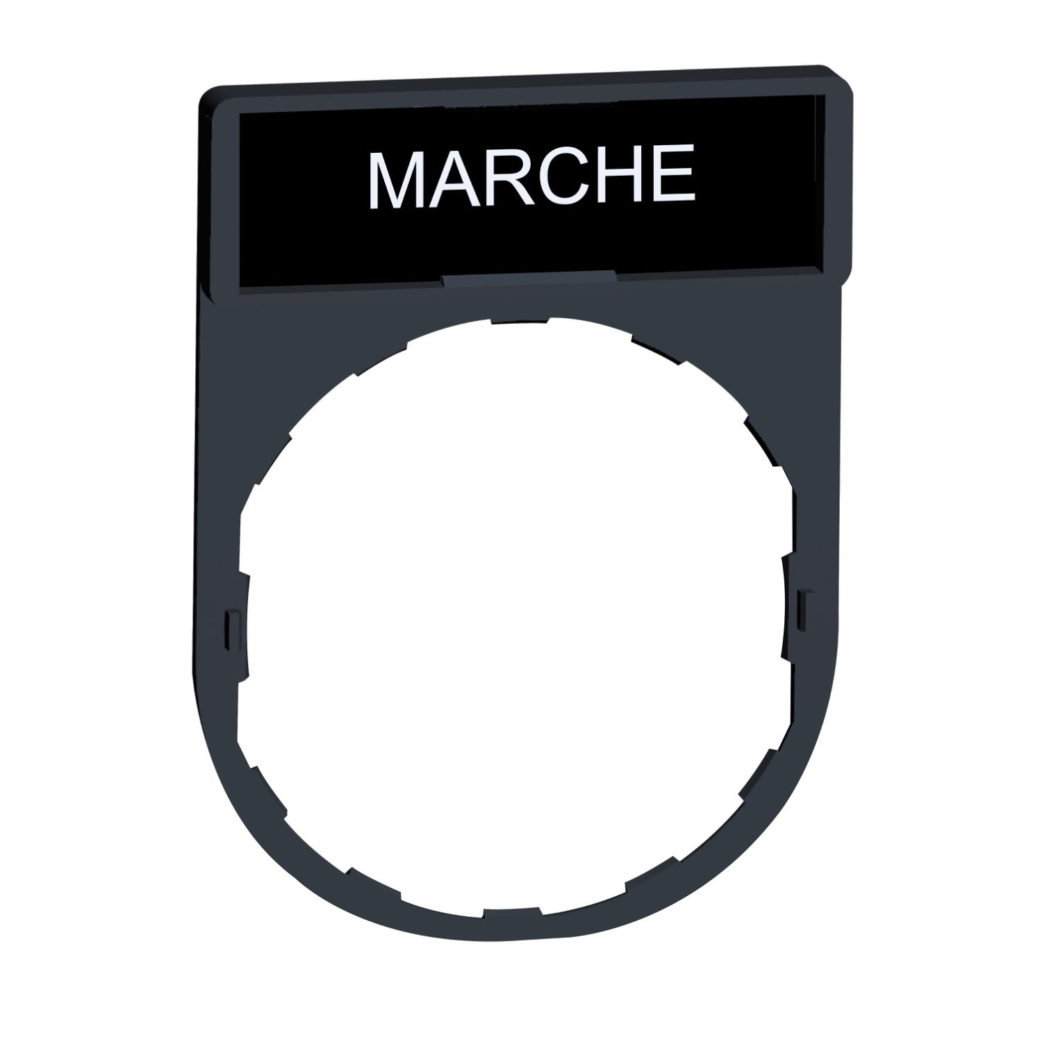 SNR ZBY2103 Porte-étiquette + étiquette 'MARCHE'