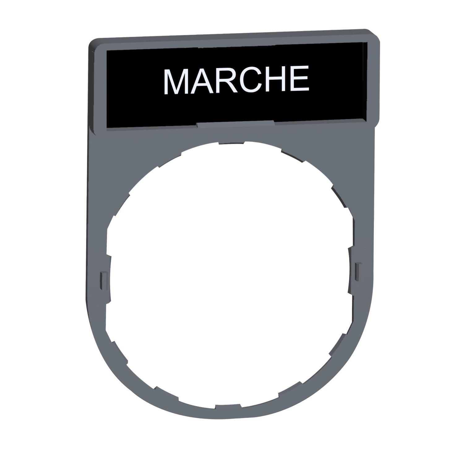 SNR ZBY2103C0 Porte-étiquette + étiquette 'MARQUE'