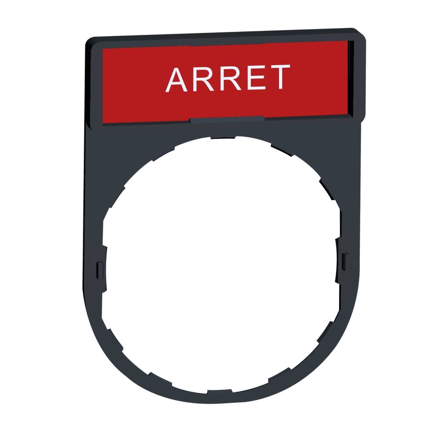 SNR ZBY2104 Porte-étiquette + étiquette 'ARRET'