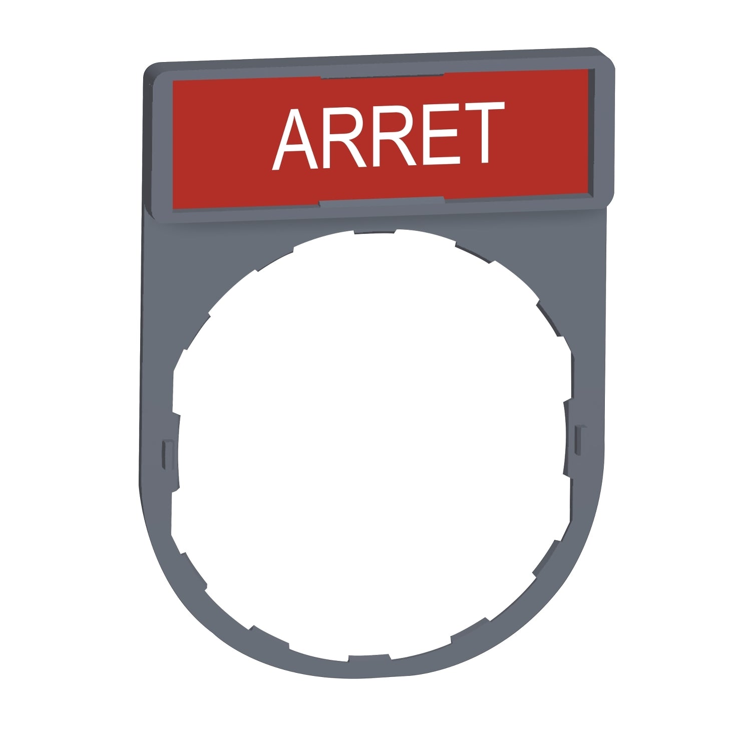SNR ZBY2104C0 Porte-étiquette + étiquette 'ARRET'