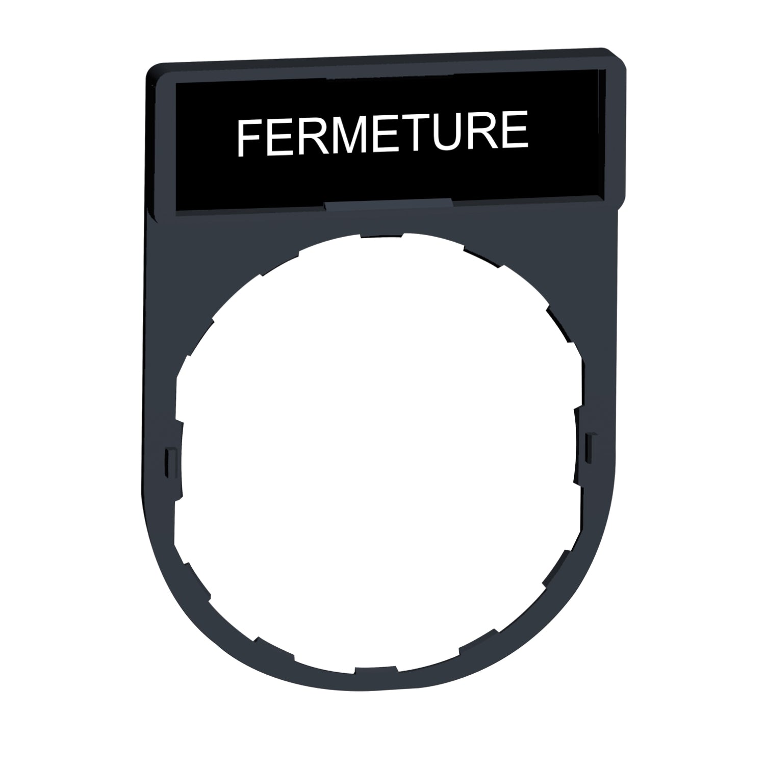 SNR ZBY2114 Porte-étiquette + étiquette 'FERMETURE'
