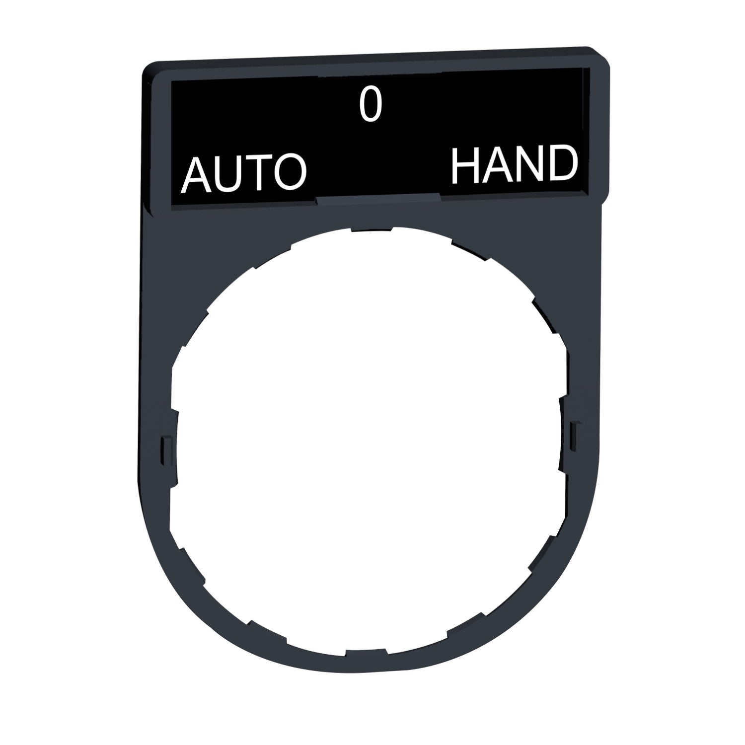 SNR ZBY2385 Porte-étiquette + étiquette 'AUTO O HAND'