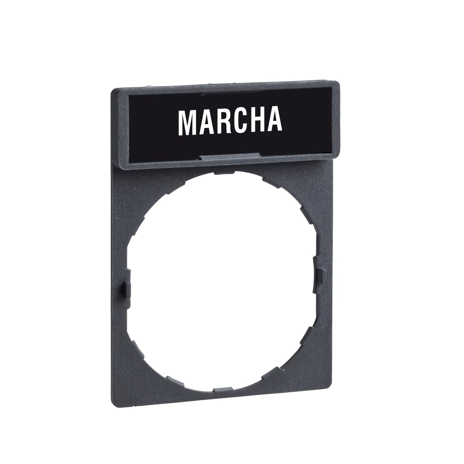 SNR ZBY2403 Porte-étiquette + étiquette 'MARCHA'