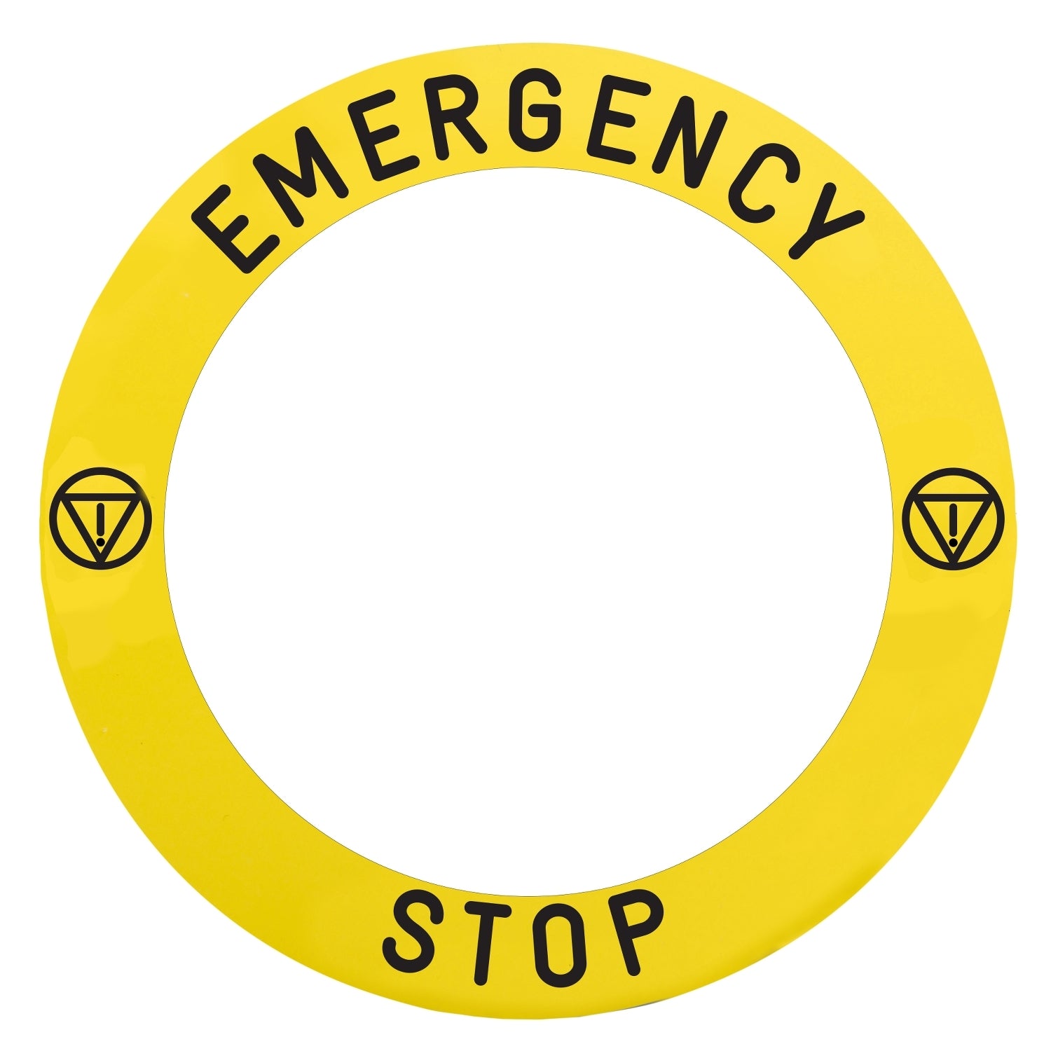 SNR ZBY8L330 Etiquette d'arrêt d'urgence diam.90mm