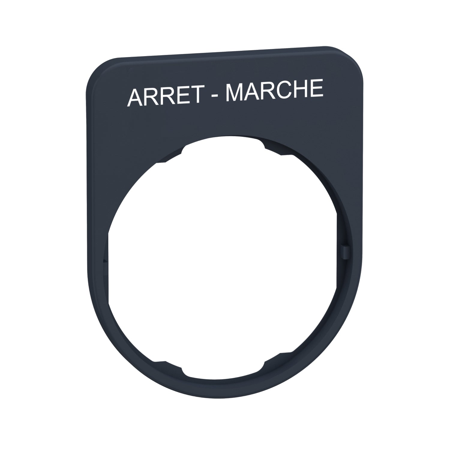 SNR ZBYFP2166 Porte-étiquette + étiquette 'ARRET MARCHE'