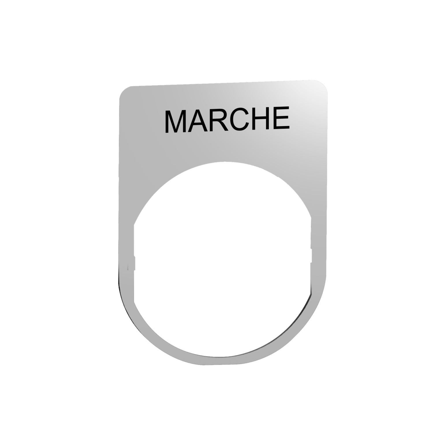 SNR ZBYM2103 Porte-étiquette + étiquette 'MARCHE'