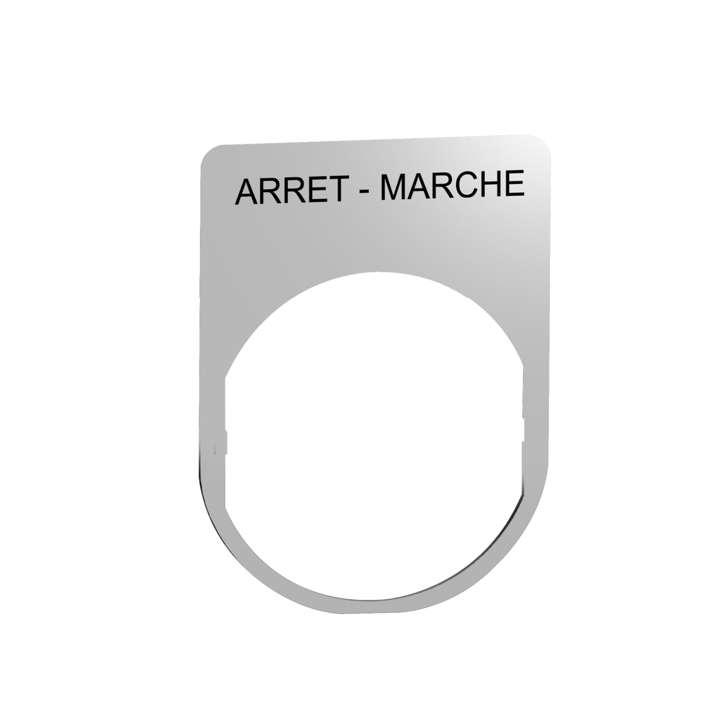 SNR ZBYM2166 Porte-étiquette + étiquette 'ARRET MARCHE'