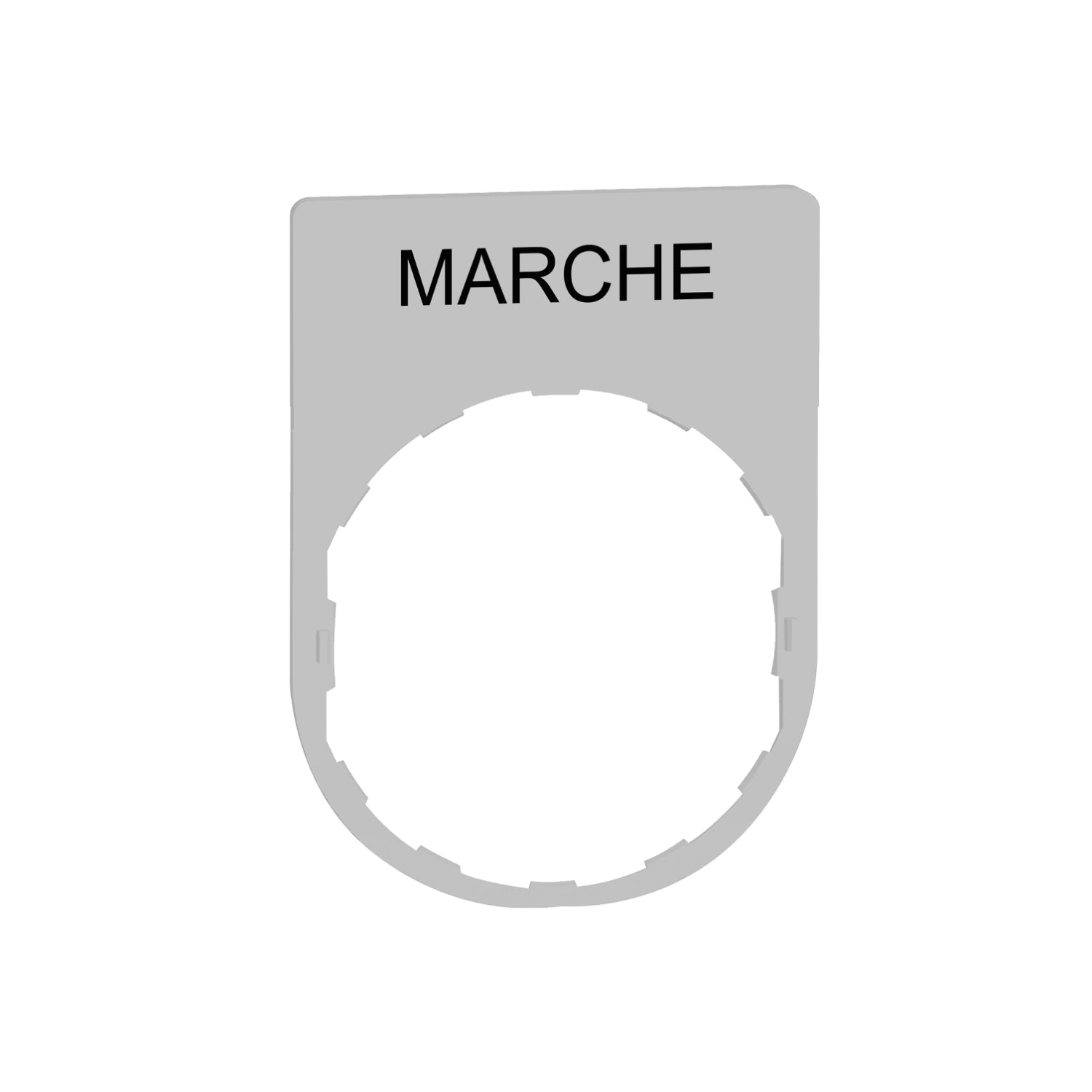SNR ZBYP2103C1 Porte-étiquette + étiquette 'MARQUE'