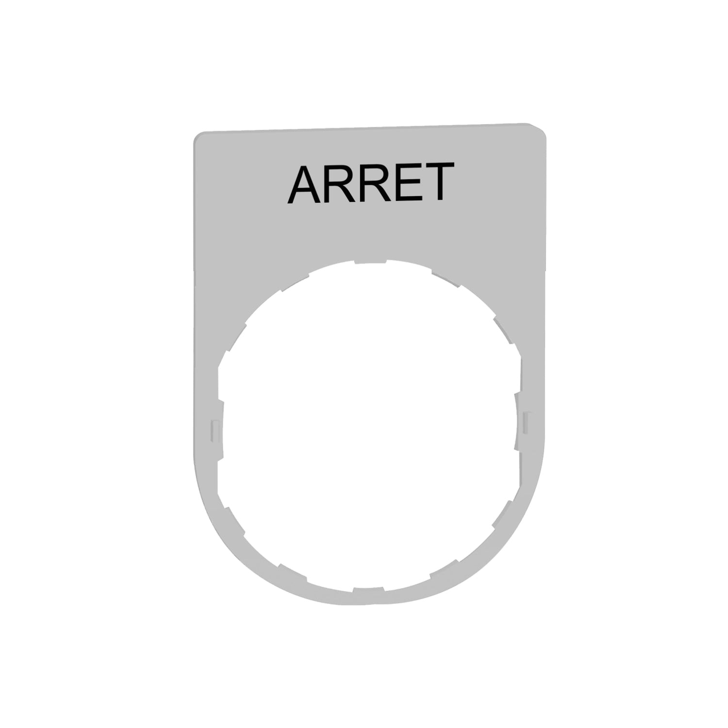 SNR ZBYP2104C1 Porte-étiquette + étiquette 'ARRET'
