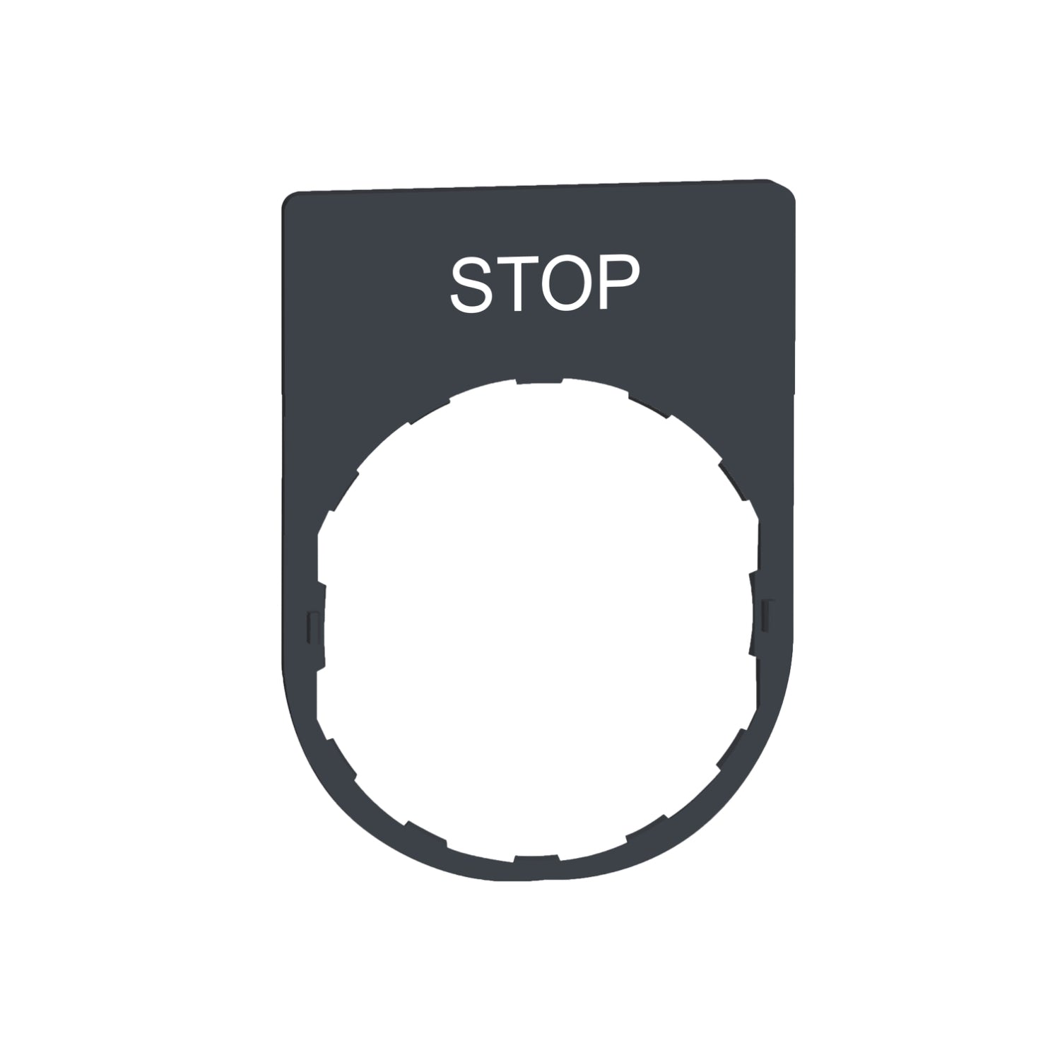 SNR ZBYP2304 Porte-étiquette + étiquette STOP