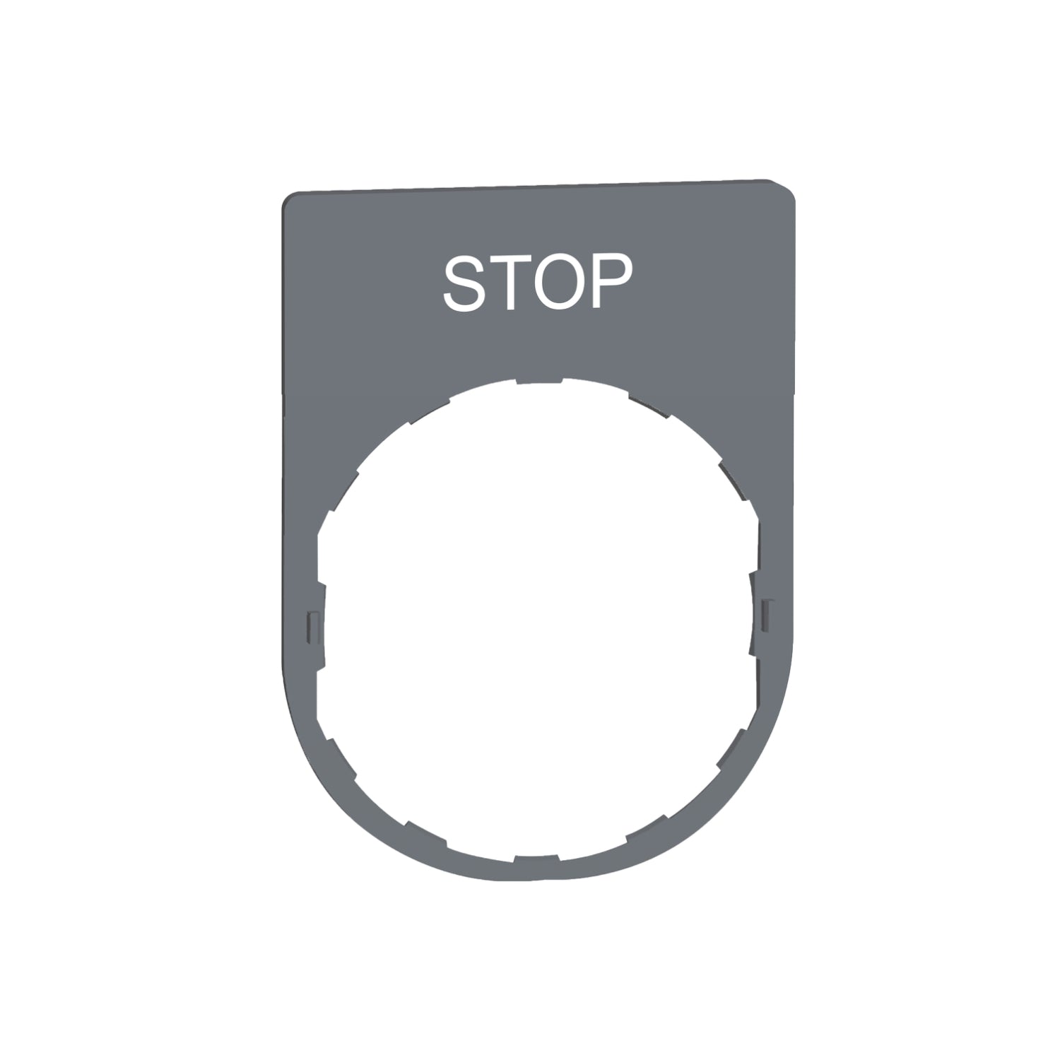 SNR ZBYP2304C0 Porte-étiquette + étiquette STOP