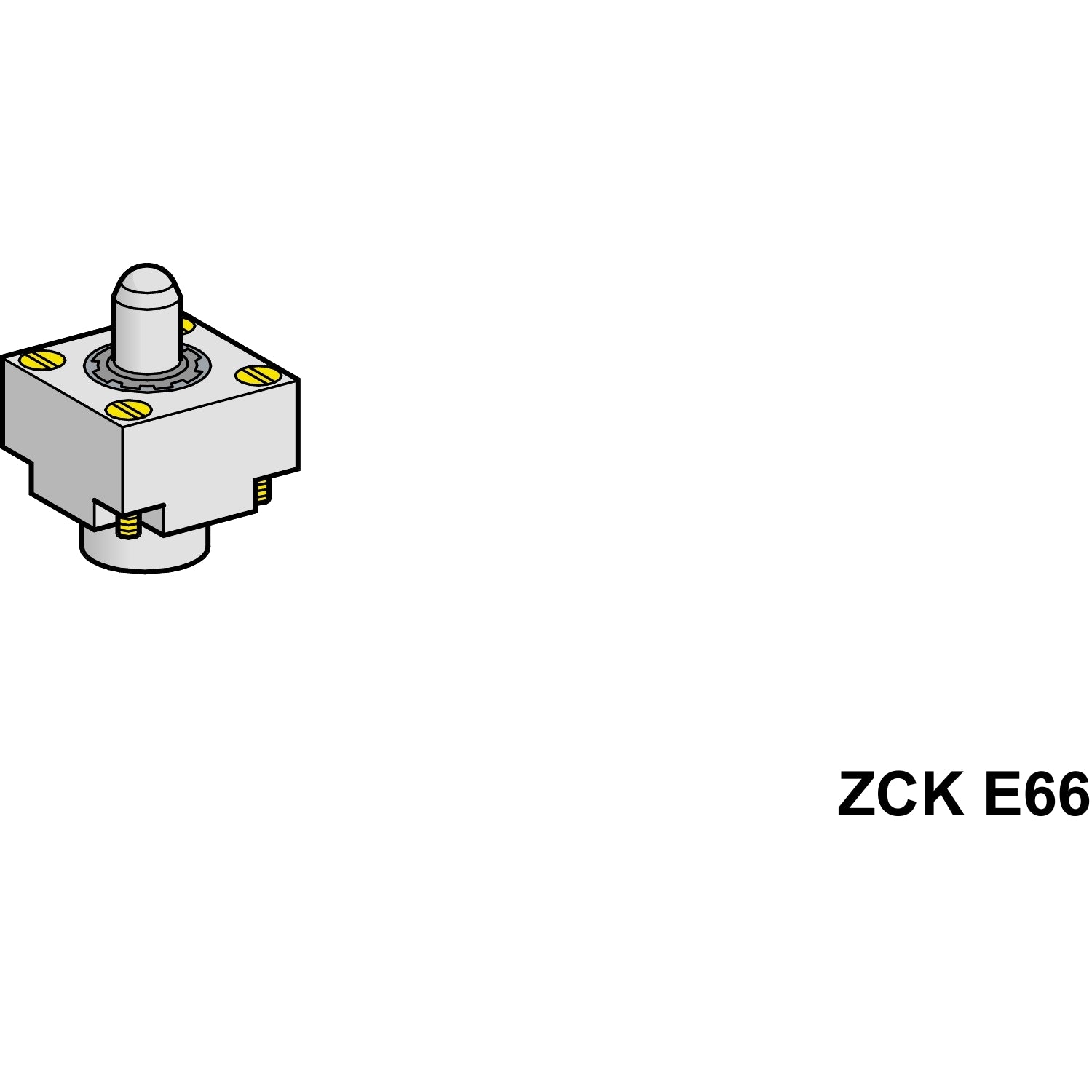 SNR ZCKE665 TÊTE POUR FIN DE COURSE À BOUTON
