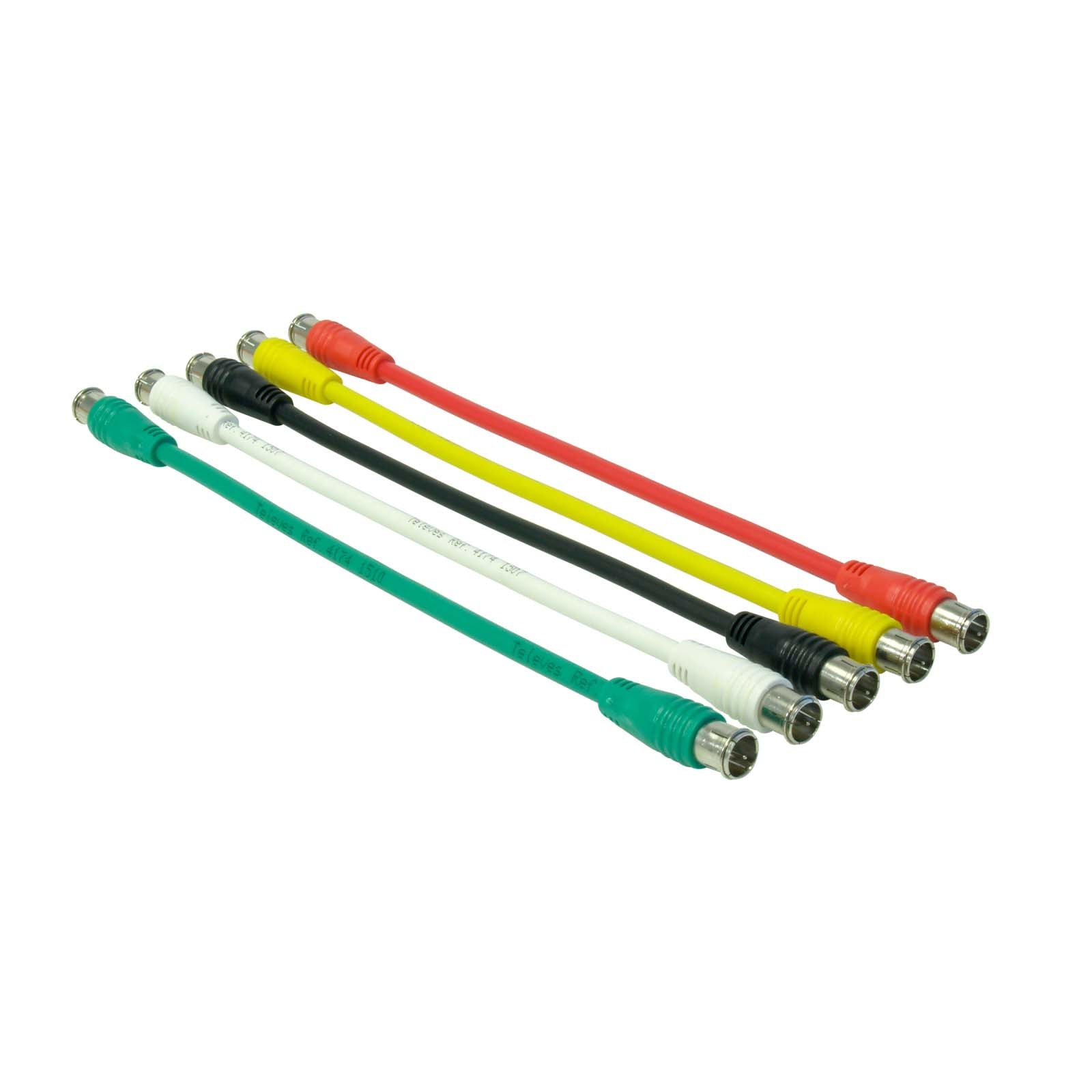 TVV 4174 KIT 5 CABLES F VELOCE 26cm COLORES