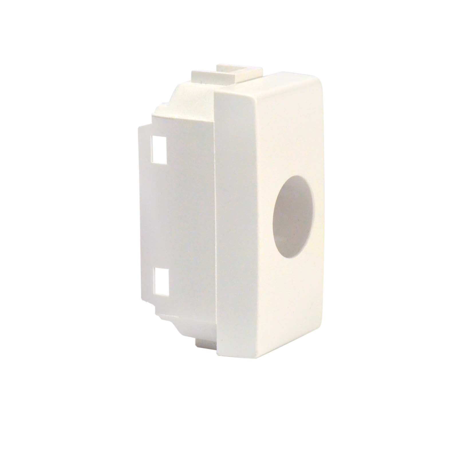 TVV 529120 COUVERCLE 1 TROU, TYPE VIMAR IDEA, BLANC